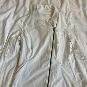 White Asymmetrical Lululemon Jacket Size 6